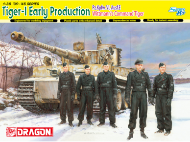 Dragon - Pz.Kpfw. VI Ausf. E Sd.Kfz. 181 Tiger I Early Production, Wittmann's Command Tiger w/Magic Track, 1/35, 6730