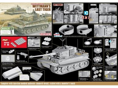 Dragon - Pz.Kpfw. VI Ausf.E Sd.Kfz.181 Late Production Wittmann's Last Tiger, 1/35, 6800 1