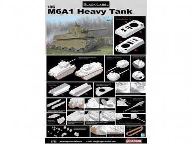 Dragon - M6A1 Heavy Tank, 1/35, 6789 1