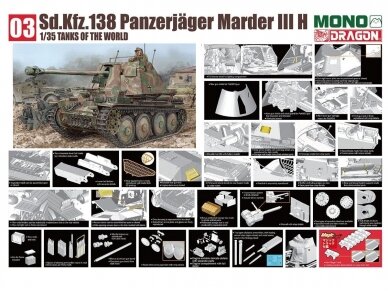 Dragon - Sd.Kfz.138 Panzerjäger Marder III H, 1/35, MD-003 11