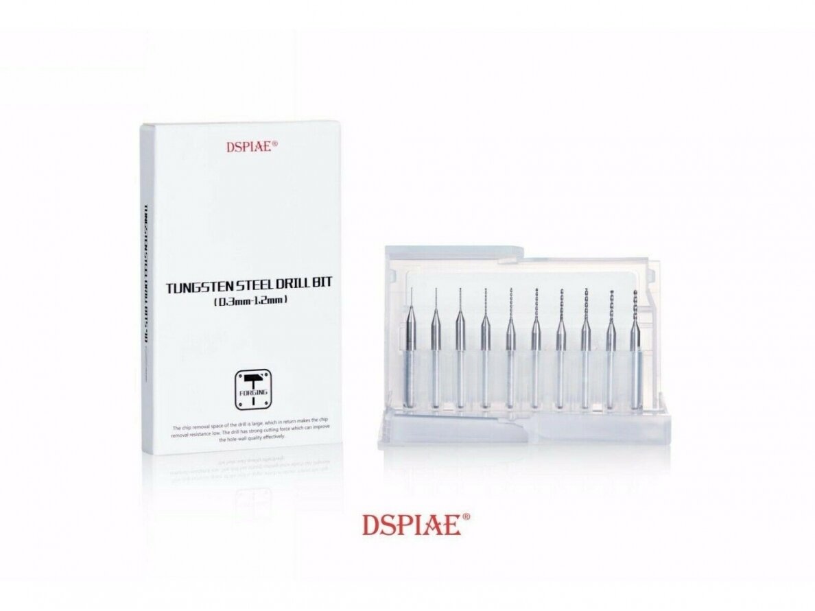 DSPIAE - DB-03 TUNGSTEN STEEL DRILL BIT (Набор свёрл 0.3 - 1.2mm), DS56016