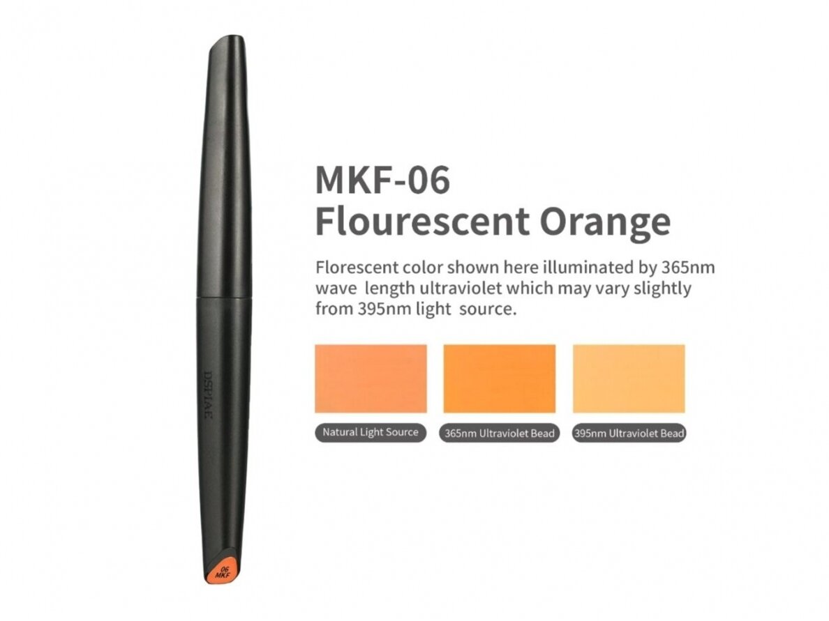 DSPIAE - MKF-06 Water-Based Soft Head Marker Fluorescent Orange (Žymeklis), MKF-06 DSPIAE - MKF-06 Water-Based Soft Head Marker Fluorescent Orange (Žymeklis), MKF-06