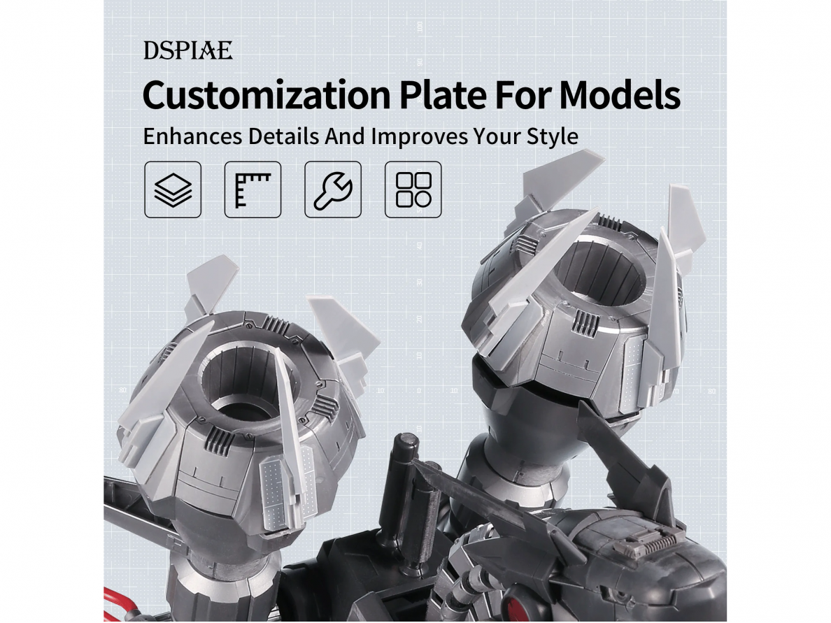 DSPIAE - PC-08GY Plastic Card For Modelling (0.8mm, 3 Sheets), DS56735 1 DSPIAE - PC-08GY Plastic Card For Modelling (0.8mm, 3 Sheets), DS56735 1