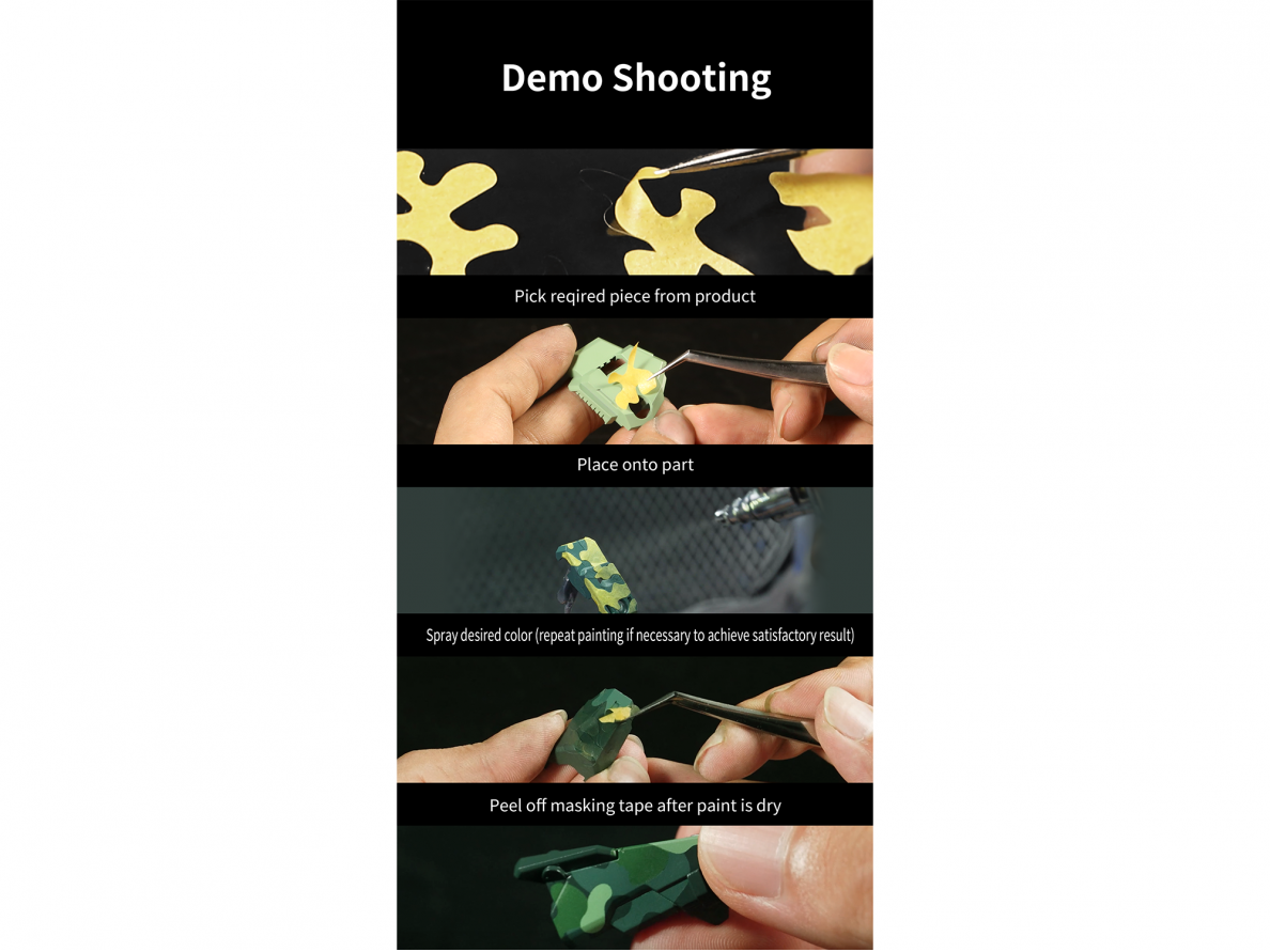 DSPIAE - PMT-DC Precut Masking Tape - Digital Camouflage, DS56075 1 DSPIAE - PMT-DC Precut Masking Tape - Digital Camouflage, DS56075 1