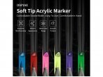 DSPIAE - MKF-02 Water-Based Soft Head Marker Fluorescent Red (Žymeklis), MKF-02 DSPIAE - MKF-02 Water-Based Soft Head Marker Fluorescent Red (Žymeklis), MKF-02