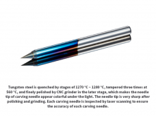 DSPIAE - KB-S Tungsten Steel Carving Needel (Skrāpja asmens), DS56062
