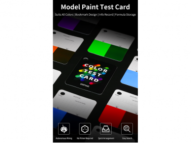 DSPIAE - CC-01 Color Test Card Keychain Model Tool, DS56006