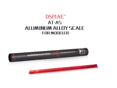 DSPIAE - Aluminium Alloy Scale Ruler (1/144,1/100,1/72,1/48,1/35,1/24) ( Alumīnija sakausējuma skalu lineāls), DS56013