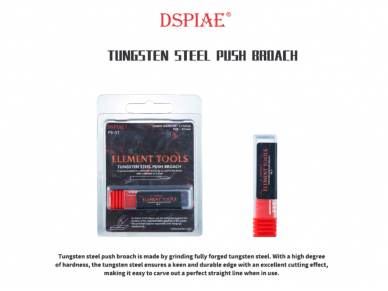DSPIAE - PB-02 0.2mm Tungsten Steel Push Broach (Skrāpja asmens), DS56033