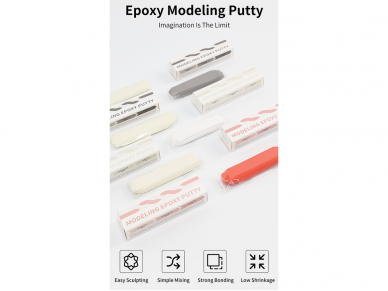 DSPIAE - MEP-02 Modeling epoxy putty, color white (Kahekomponentne epoksü kitt), DS56077 1 DSPIAE - MEP-02 Modeling epoxy putty, color white (Kahekomponentne epoksü kitt), DS56077 1