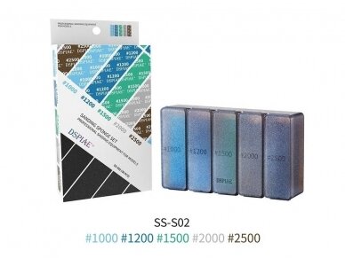 DSPIAE - SS-S02 #1000~#2500 Sanding Sponge Set (Abrasiivsete käsnade komplekt (30 tk.)), DS56316 DSPIAE - SS-S02 #1000~#2500 Sanding Sponge Set (Abrasiivsete käsnade komplekt (30 tk.)), DS56316