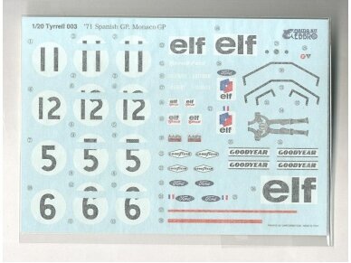 EBBRO - Tyrrell 003 1971 Monaco GP, 1/20, 20007 5