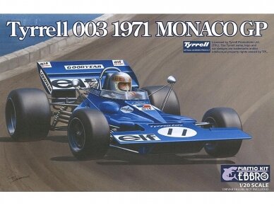 EBBRO - Tyrrell 003 1971 Monaco GP, 1/20, 20007