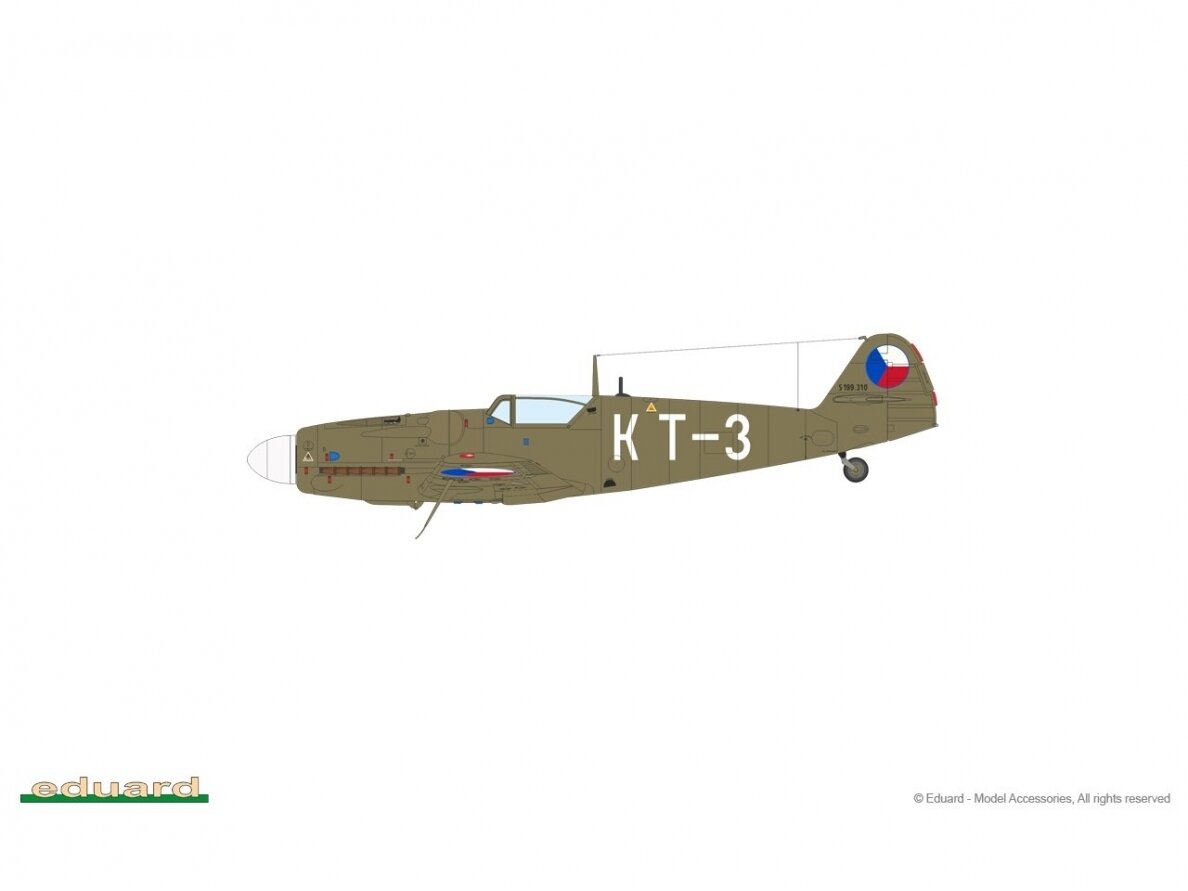 Eduard - Avia S-199 ERLA canopy (Messerschmitt Bf 109) Weekend edition, 1/72, 7472 10 Eduard - Avia S-199 ERLA canopy (Messerschmitt Bf 109) Weekend edition, 1/72, 7472 10