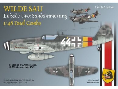 Eduard - WILDE SAU Episode Two: Saudämmerung Dual Combo (Messerschmitt Bf 109-10 & Bf 109-14 ), 1/48, 11148 8