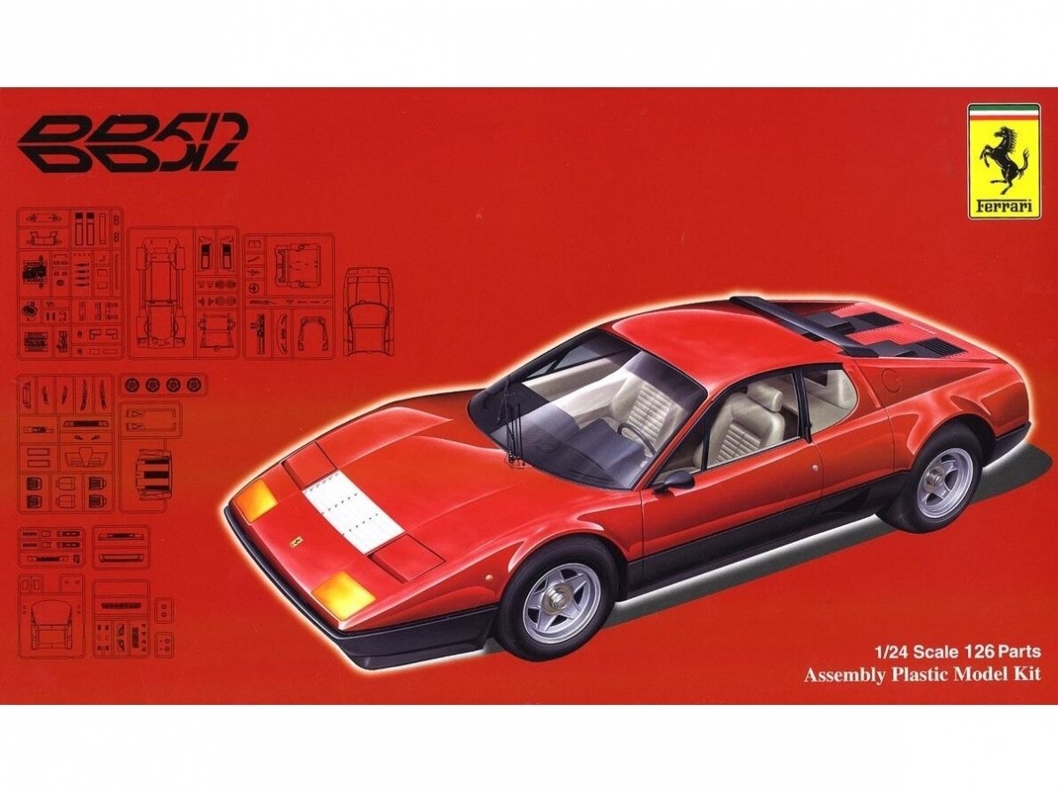 Fujimi - Ferrari 512BB/BBi, 1/24, 12632 Fujimi - Ferrari 512BB/BBi, 1/24, 12632