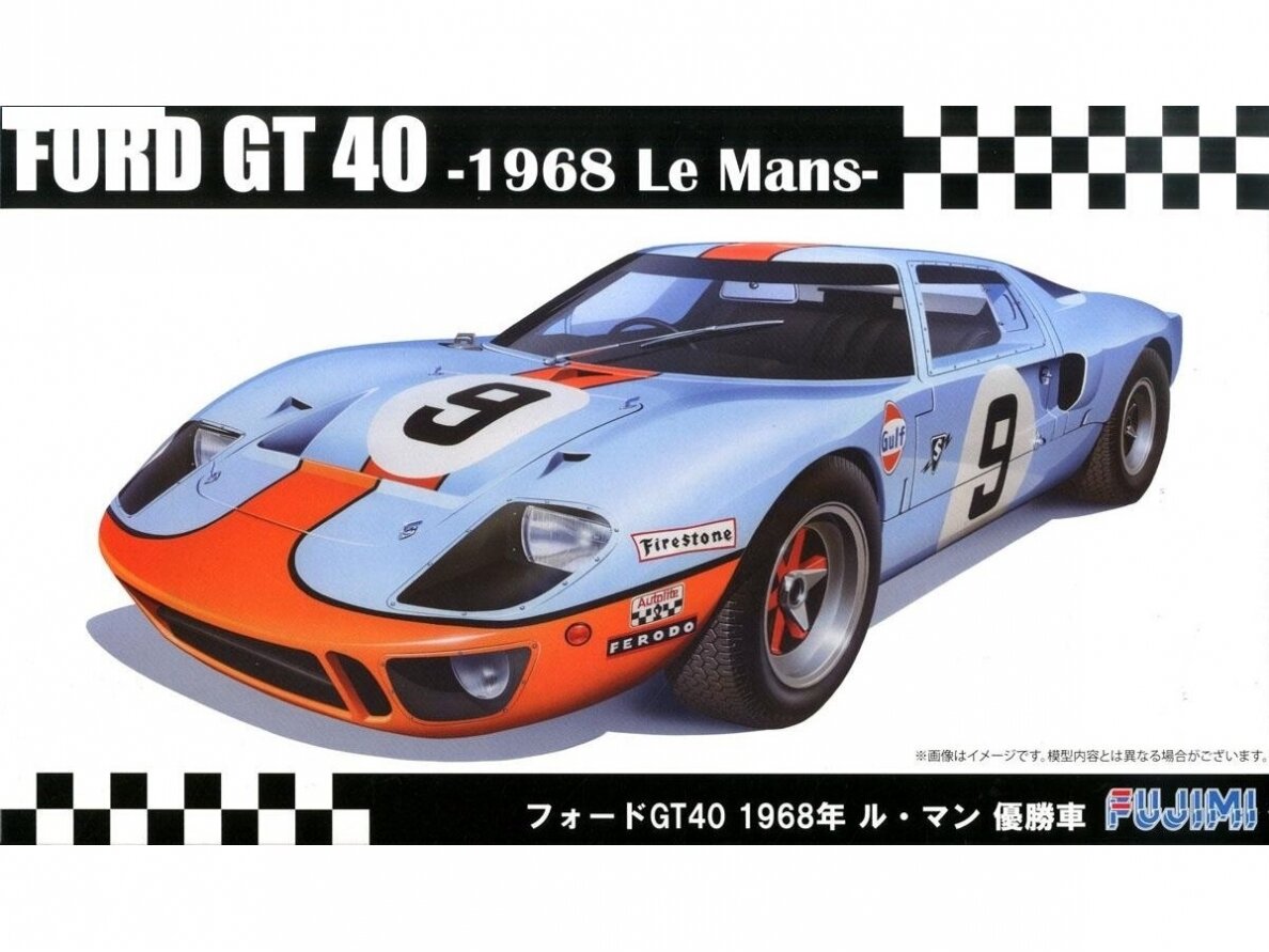 Fujimi - Ford GT40 -1968 Le Mans- Championship Car, 1/24, 12605