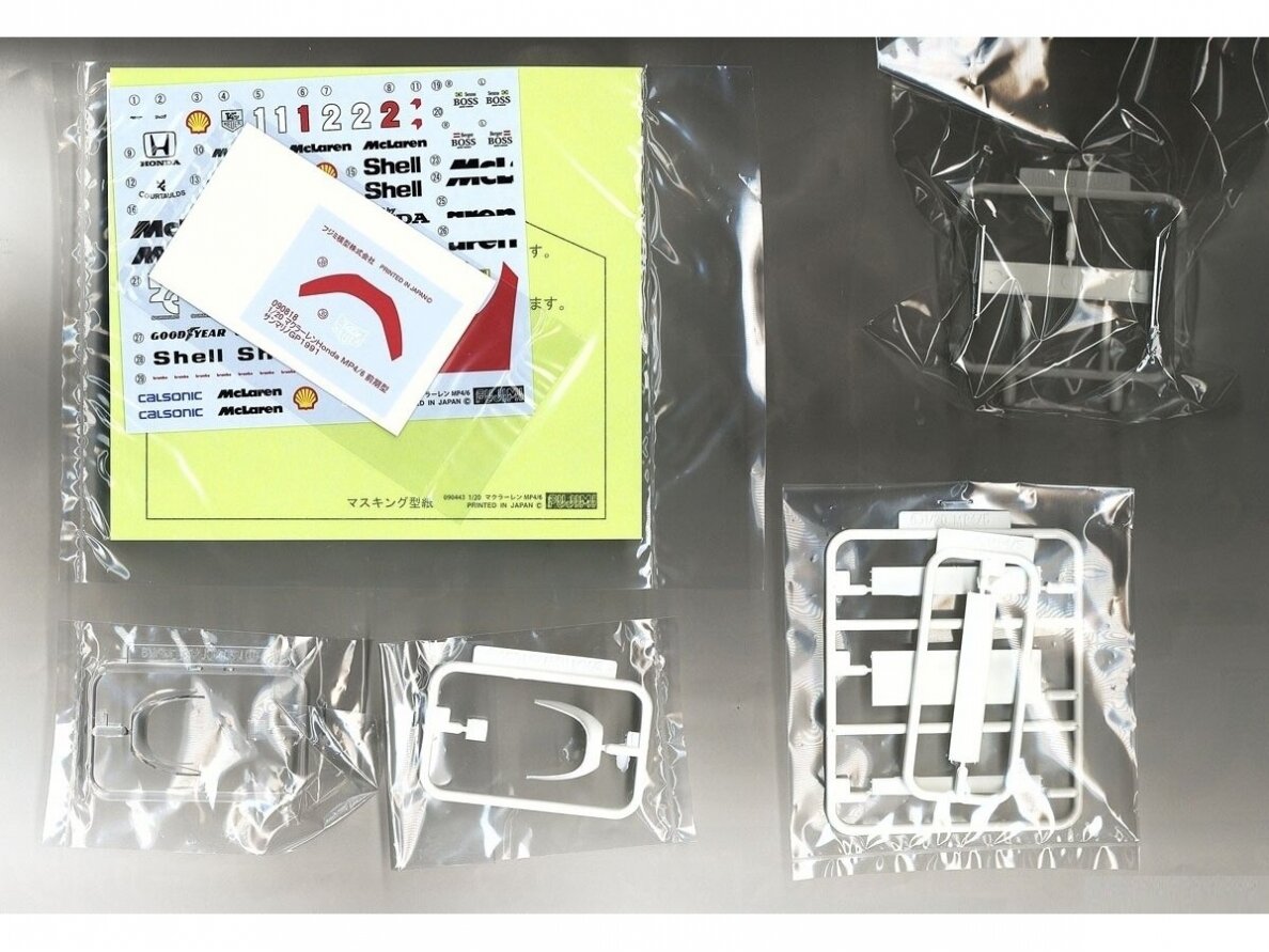 Fujimi - McLaren Honda MP4/6 Japanese GP/San Marino GP/Brazilian GP, 1/20, 09213 5 Fujimi - McLaren Honda MP4/6 Japanese GP/San Marino GP/Brazilian GP, 1/20, 09213 5