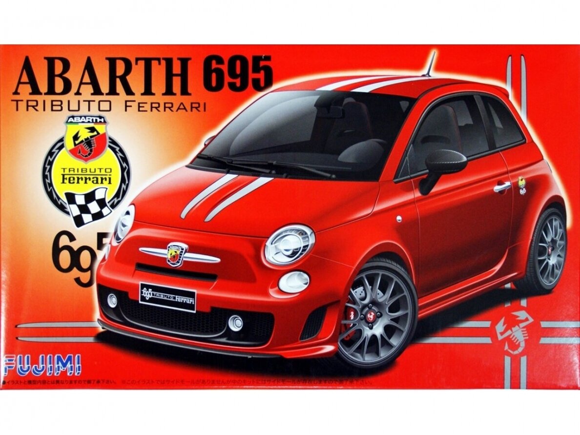 Fujimi - Fiat Abarth 695 Tribute to Ferrari, 1/24, 12384 Fujimi - Fiat Abarth 695 Tribute to Ferrari, 1/24, 12384