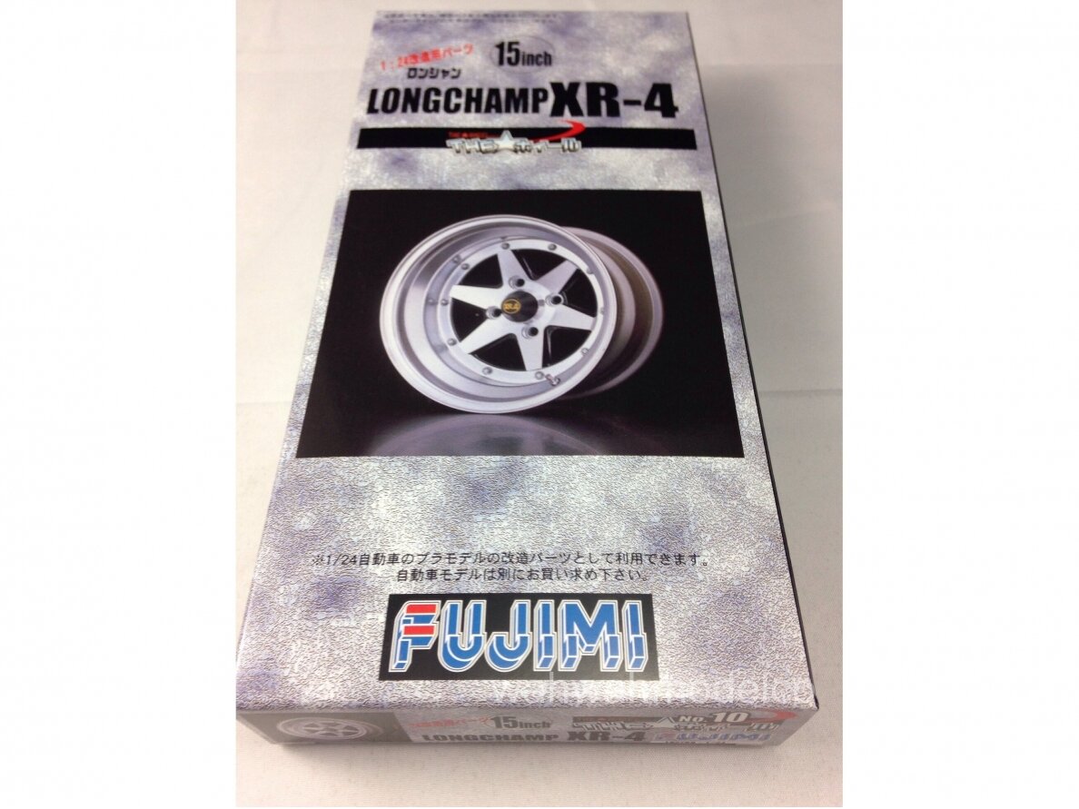 Fujimi - RS Watanabe Shallow Rim 15inch Wheel and Tire Set, 1/24, 19299 Fujimi - RS Watanabe Shallow Rim 15inch Wheel and Tire Set, 1/24, 19299