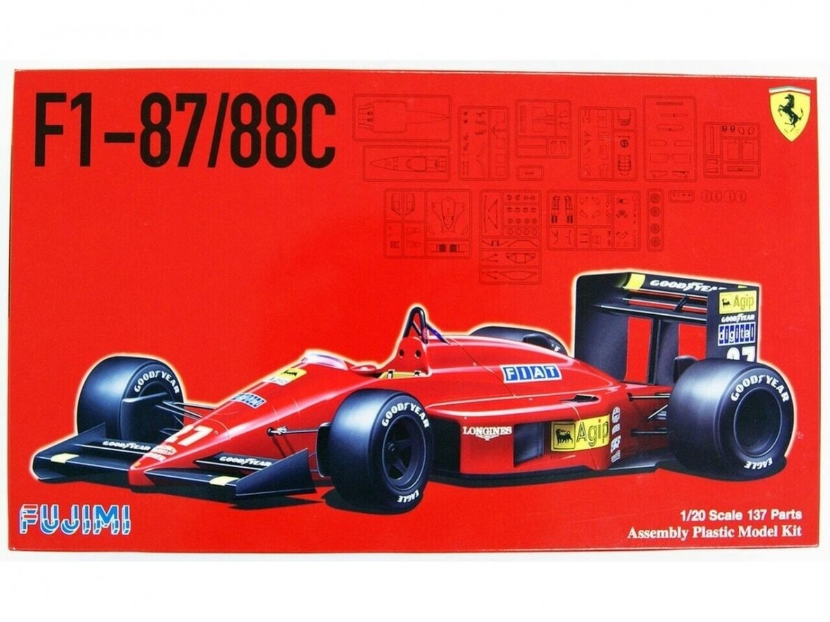 Fujimi - Ferrari F1-87/88C, 1/20, 09198 Fujimi - Ferrari F1-87/88C, 1/20, 09198