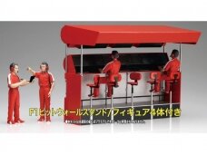 Fujimi - Garage & Tools Series Pit Crew C set: Pitwall Stand w/four figures, 1/20, 11658