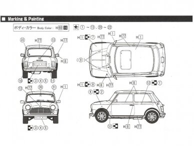 Fujimi - Old Mini Cooper 1.3i, 1/24, 12677 5 Fujimi - Old Mini Cooper 1.3i, 1/24, 12677 5