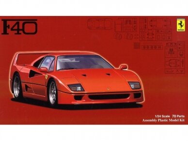 Fujimi - Ferrari F40, 1/24, 12625