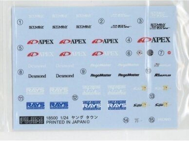 Fujimi - Garage & Tools Series GT-W Wing Set & Muffler Tune Set, 1/24, 11663 2