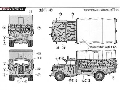 Fujimi - German Military Truck Opel Blitz 3t Camouflaged, 1/72, 72227 3