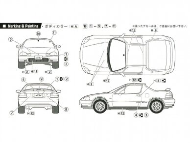 Fujimi - Honda CR-X delsol SiR, 1/24, 03997 5