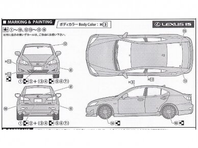 Fujimi - Lexus IS350 w/Option Parts, 1/24, 03684 4