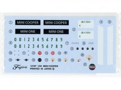 Fujimi - Mini Cooper, 1/24, 12197 5 Fujimi - Mini Cooper, 1/24, 12197 5