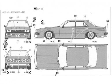 Fujimi - Nissan Skyline Japan 4Dr Sedan 2000GT-E L C210 Early Version, 1/24, 03864 3 Fujimi - Nissan Skyline Japan 4Dr Sedan 2000GT-E L C210 Early Version, 1/24, 03864 3