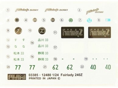 Fujimi - Nissan Fairlady 240ZG, 1/24, 03929 7 Fujimi - Nissan Fairlady 240ZG, 1/24, 03929 7
