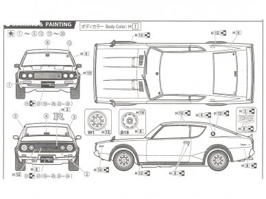 Fujimi - Nissan Skyline GT-R KPGC110, 1/24, 03926 10 Fujimi - Nissan Skyline GT-R KPGC110, 1/24, 03926 10