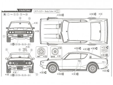Fujimi - Nissan Skyline GT-R KPGC110, 1/24, 03926 10