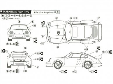 Fujimi - Porsche 911 Carrera 3.8 RSR, 1/24, 12705 9 Fujimi - Porsche 911 Carrera 3.8 RSR, 1/24, 12705 9