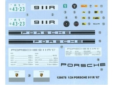 Fujimi - Porsche 911R Coupe '67, 1/24, 12703 6