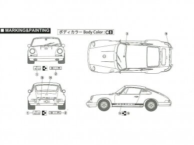 Fujimi - Porsche 911R Coupe '67, 1/24, 12703 8 Fujimi - Porsche 911R Coupe '67, 1/24, 12703 8
