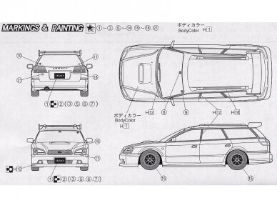 Fujimi - Subaru Legacy Touring Wagon Version B (BBS Wheels), 1/24, 03553 5
