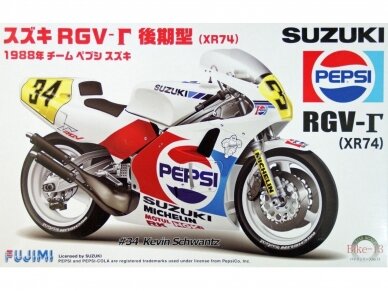 Fujimi - Suzuki RGV-Γ (XR74) 1988 Team Pepsi/Suzuki #34 Kevin Schwantz, 1/12, 14143