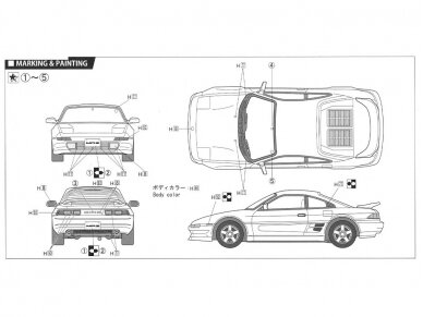 Fujimi - Toyota MR2 GT SW20 1993, 1/24, 04621 4 Fujimi - Toyota MR2 GT SW20 1993, 1/24, 04621 4