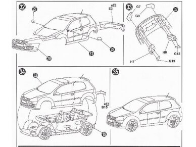 Fujimi - Volkswagen Golf GTI V, 1/24, 12315 9