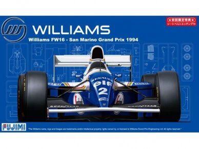 Fujimi - Williams FW16 Renault (San Marino GP/Brazilian GP/Pacific GP), 1/20, 09212 Fujimi - Williams FW16 Renault (San Marino GP/Brazilian GP/Pacific GP), 1/20, 09212