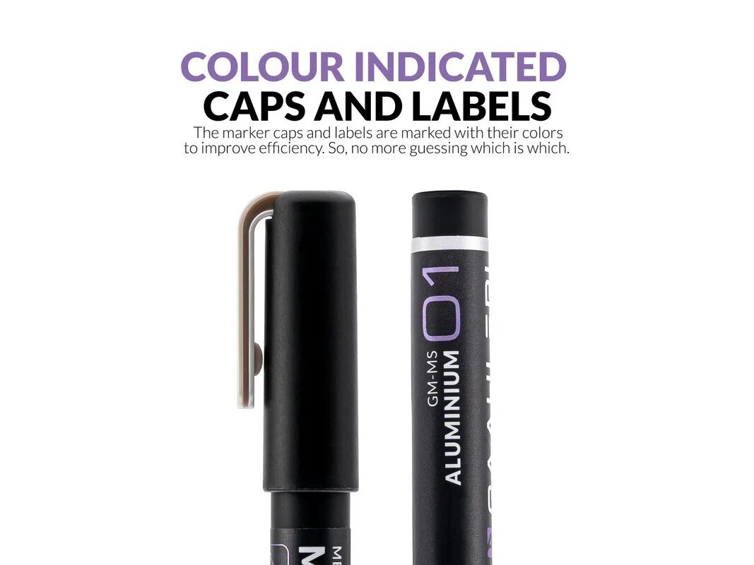 Gaahleri - Metallic Series Markers MS01 Aluminium (Žymeklis), GM-MS01 5 Gaahleri - Metallic Series Markers MS01 Aluminium (Žymeklis), GM-MS01 5