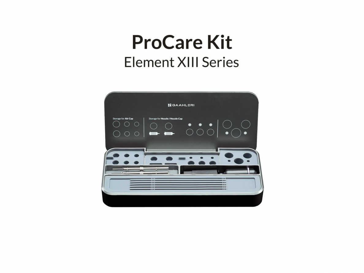 Gaahleri - Element XIII Series ProCare Kit (aerografo priežiūros rinkinys), 42830 Gaahleri - Element XIII Series ProCare Kit (aerografo priežiūros rinkinys), 42830