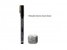 Gaahleri - Metallic Series Markers MS03 Dark Steel (Žymeklis), GM-MS03 Gaahleri - Metallic Series Markers MS03 Dark Steel (Žymeklis), GM-MS03