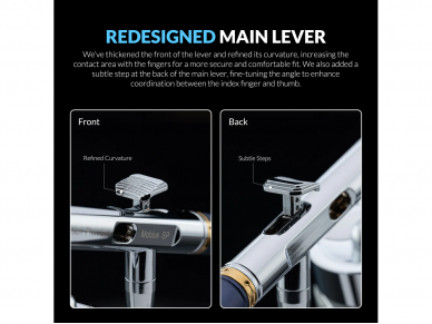 Gaahleri - Premium Series GHPM-Mobius SP 0.3mm, 0.5mm Aerogrāfs, 43004 5 Gaahleri - Premium Series GHPM-Mobius SP 0.3mm, 0.5mm Aerogrāfs, 43004 5