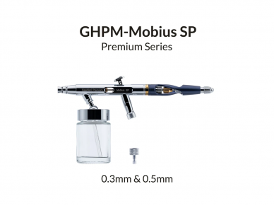 Gaahleri - Premium Series GHPM-Mobius SP 0.3mm, 0.5mm Aerografas, 43004 Gaahleri - Premium Series GHPM-Mobius SP 0.3mm, 0.5mm Aerografas, 43004